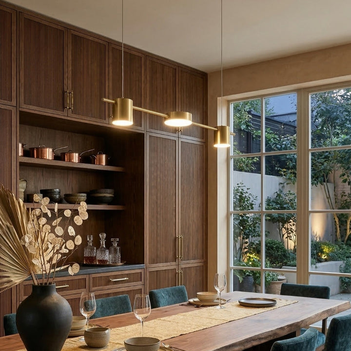 Rosalina | Metal Linear Multi-Head Pendant Light