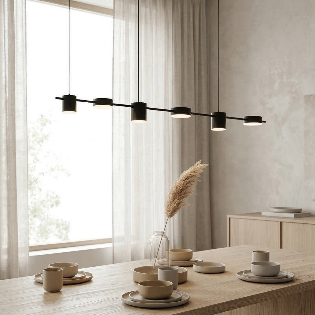 Rosalina | Metal Linear Multi-Head Pendant Light