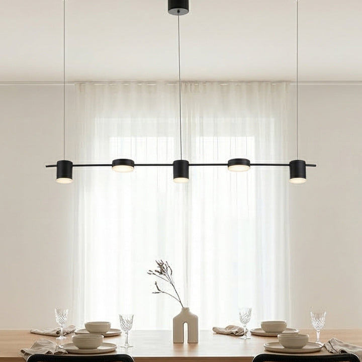 Rosalina | Metal Linear Multi-Head Pendant Light