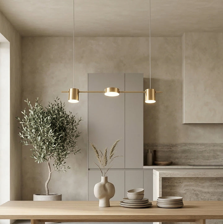 Rosalina | Metal Linear Multi-Head Pendant Light