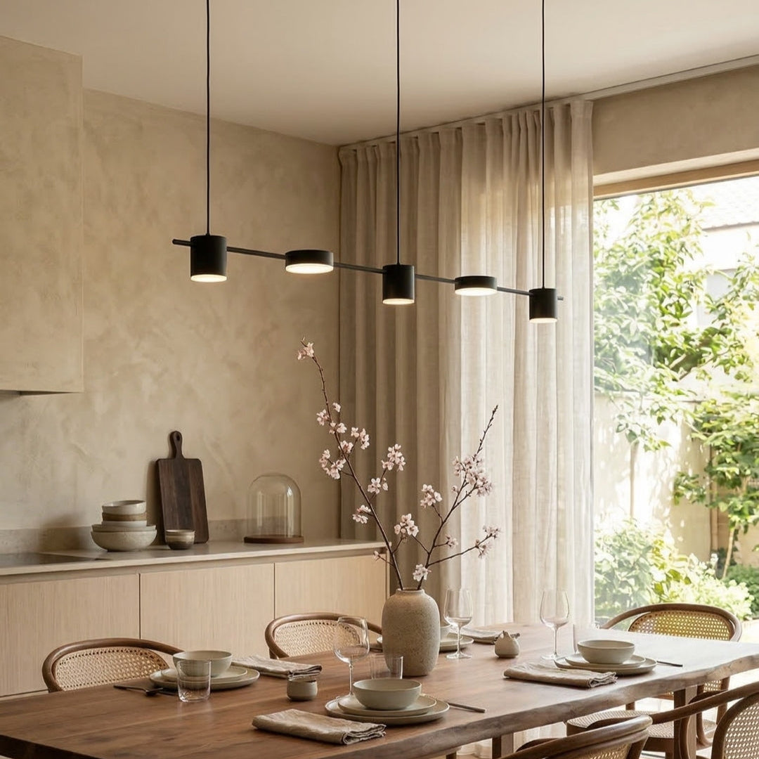 Rosalina | Metal Linear Multi-Head Pendant Light