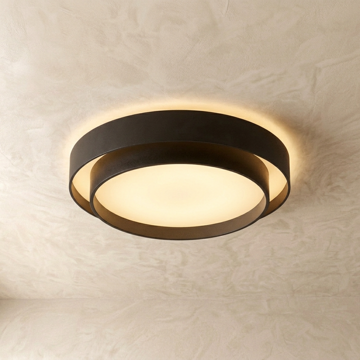 Kehä | Milk Glass Round Ceiling Light