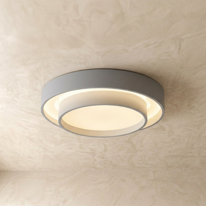 Kehä | Milk Glass Round Ceiling Light