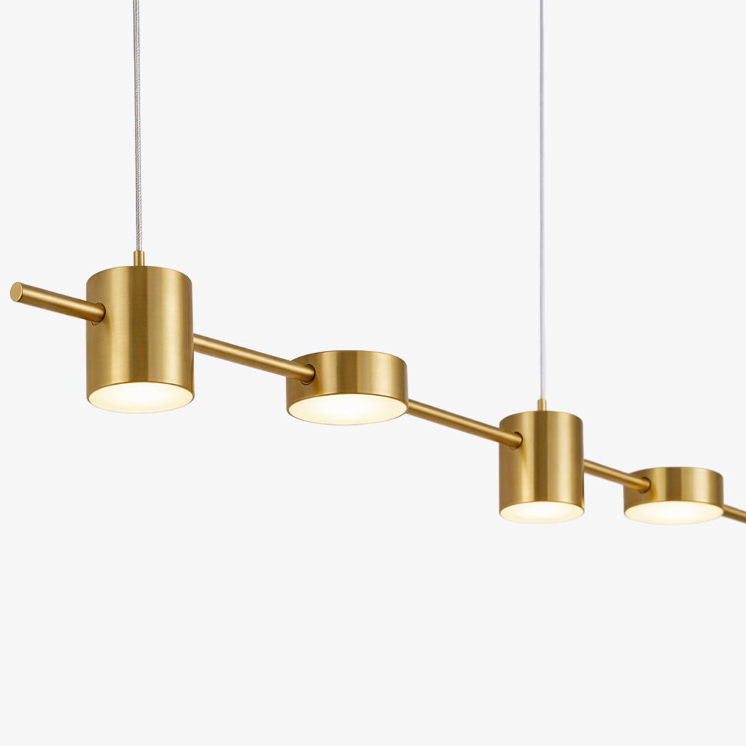 Rosalina | Metal Linear Multi-Head Pendant Light