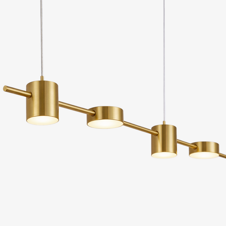 Rosalina | Metal Linear Multi-Head Pendant Light
