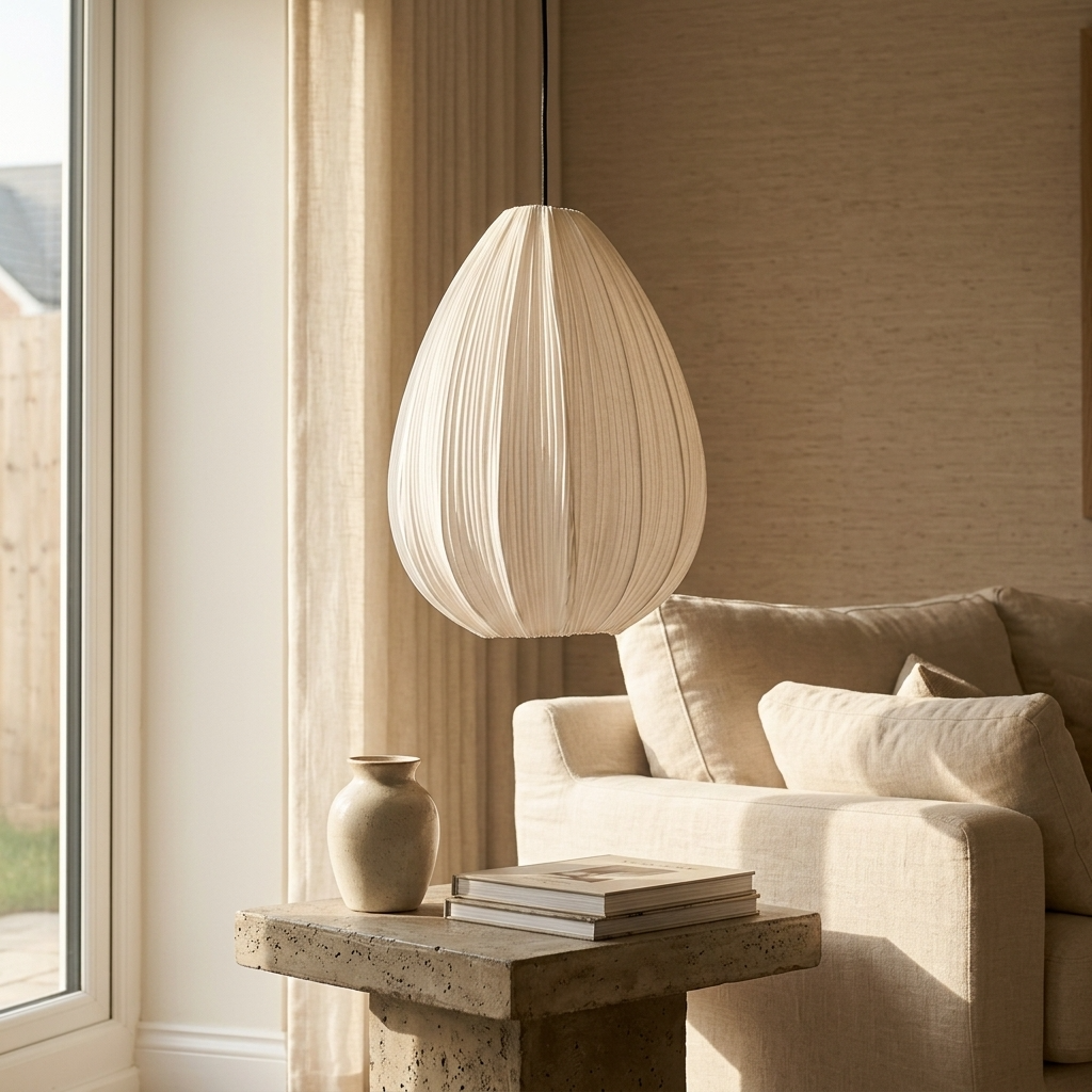 Nemu | Pleated Fabric Pendant Light