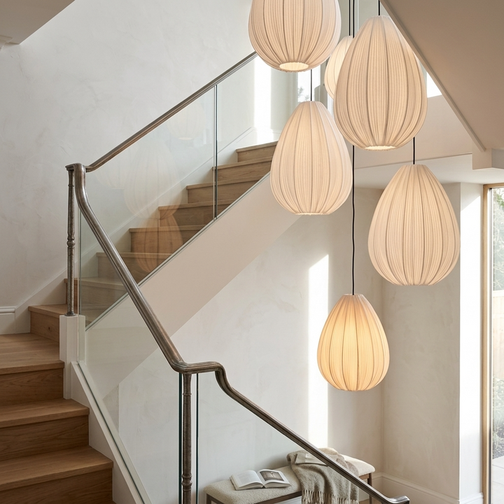 Nemu | Pleated Fabric Pendant Light