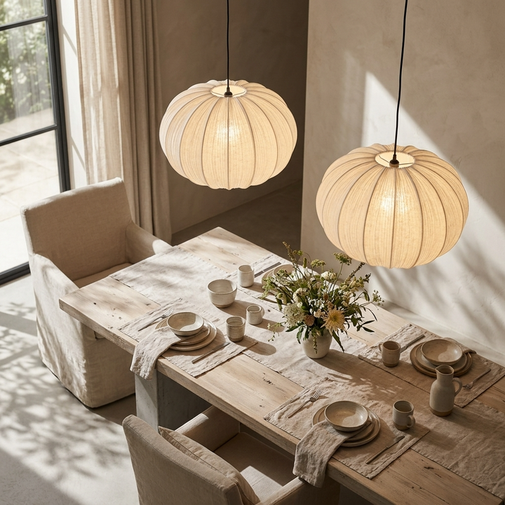 Nemu | Pleated Fabric Pendant Light