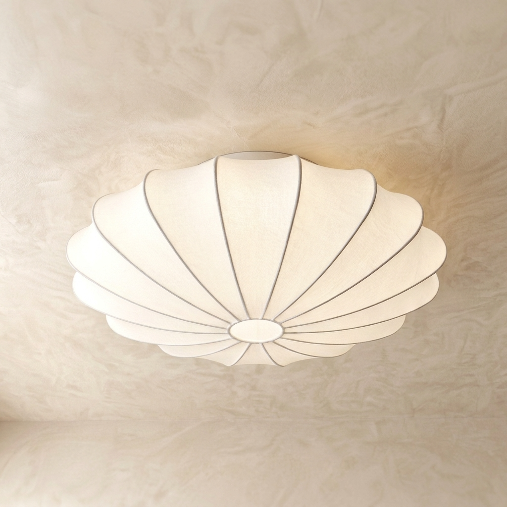 Kaishi | Fabric Flush Ceiling Light