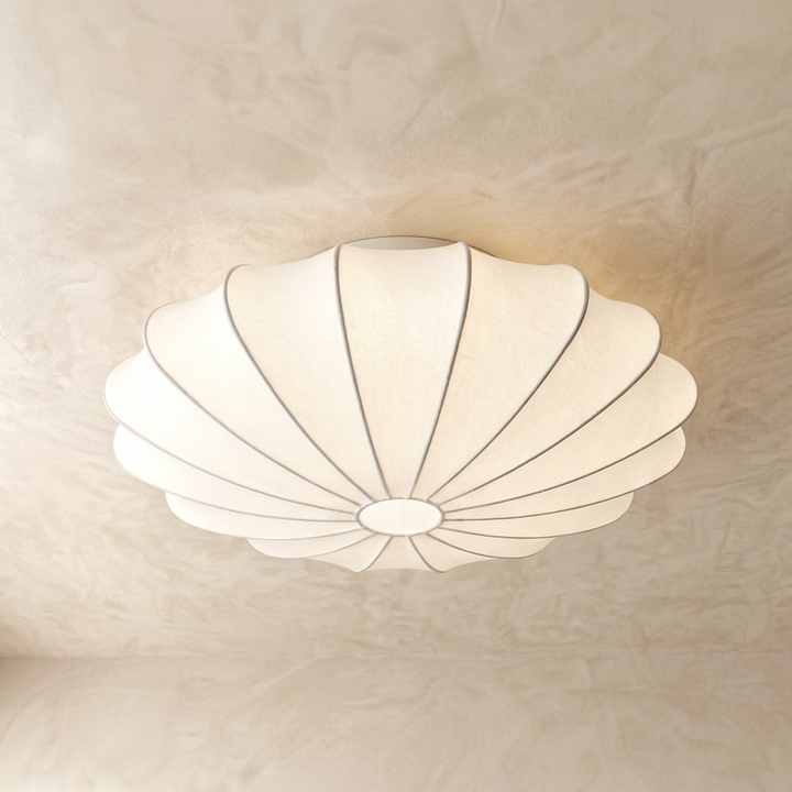 Kaishi | Fabric Flush Ceiling Light