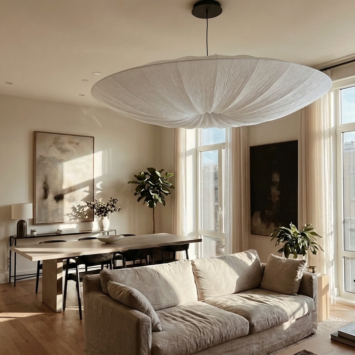 Velo | Fabric Disc Pendant Light