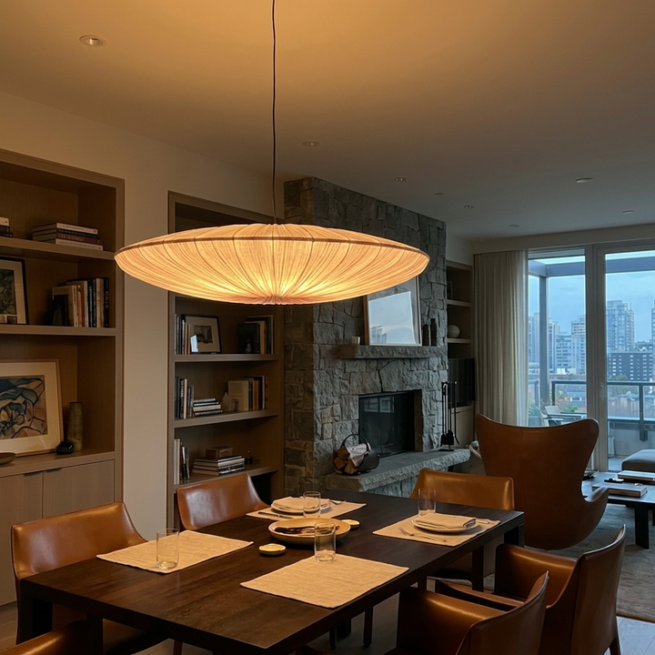 Velo | Fabric Disc Pendant Light