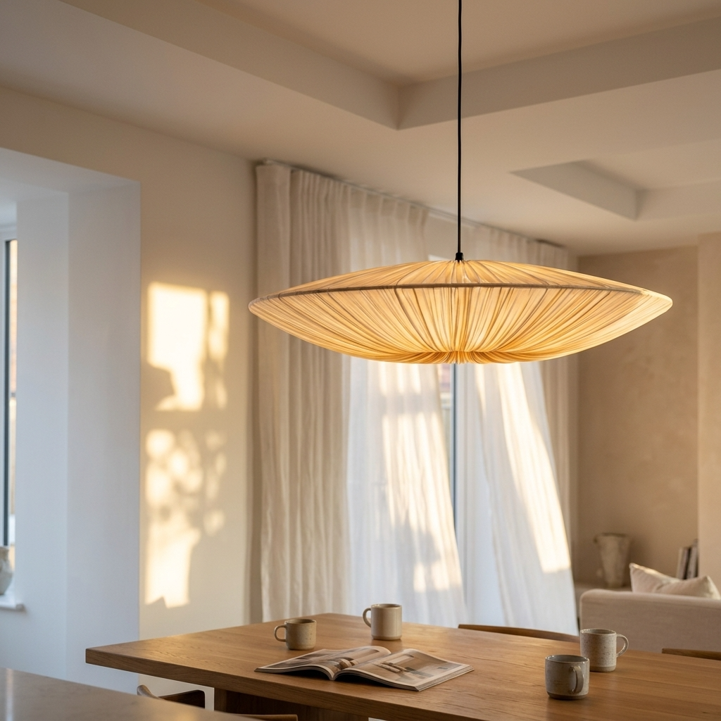Velo | Fabric Disc Pendant Light