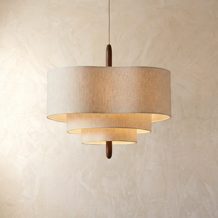 Japanese Wabi Sabi Fabric Pendant Light