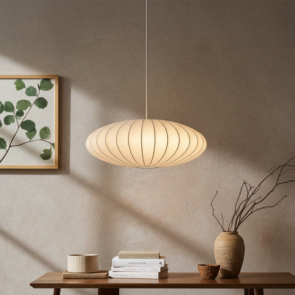 Aya | Handmade Silk Pendant Light