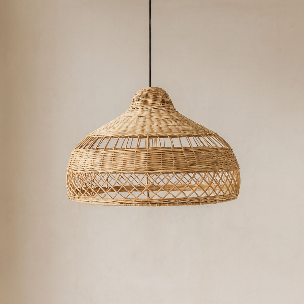 Oni | Handmade Rattan Wicker Basket Pendant Light