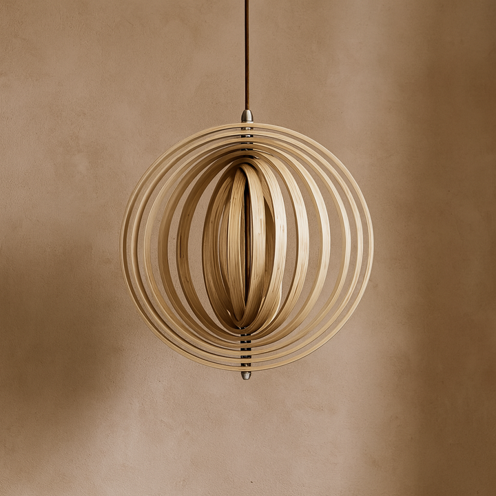 Rupa | Wooden Rings Pendant Light