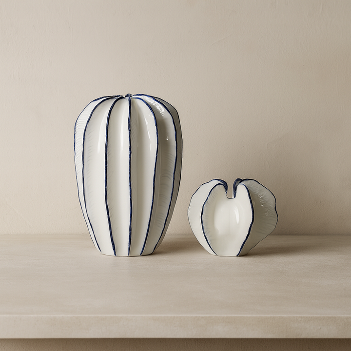 Sazanami | Ripple Ceramic Vase Set