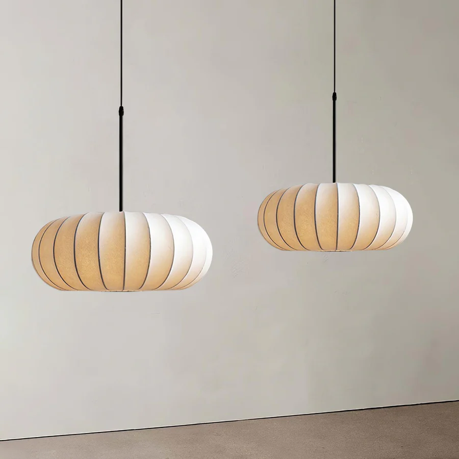 Uvlo | Fabric Oval Pendant Light