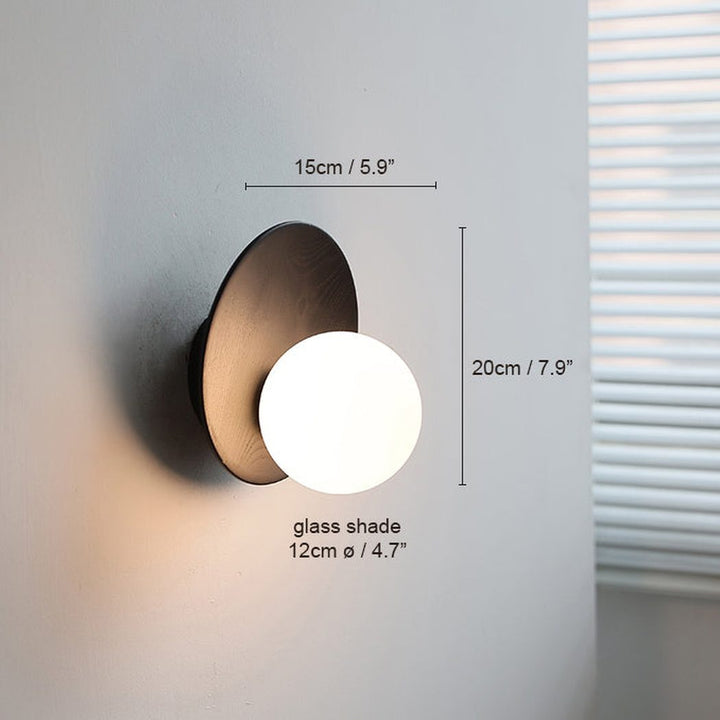 Folde | Wood Globe Wall Sconce