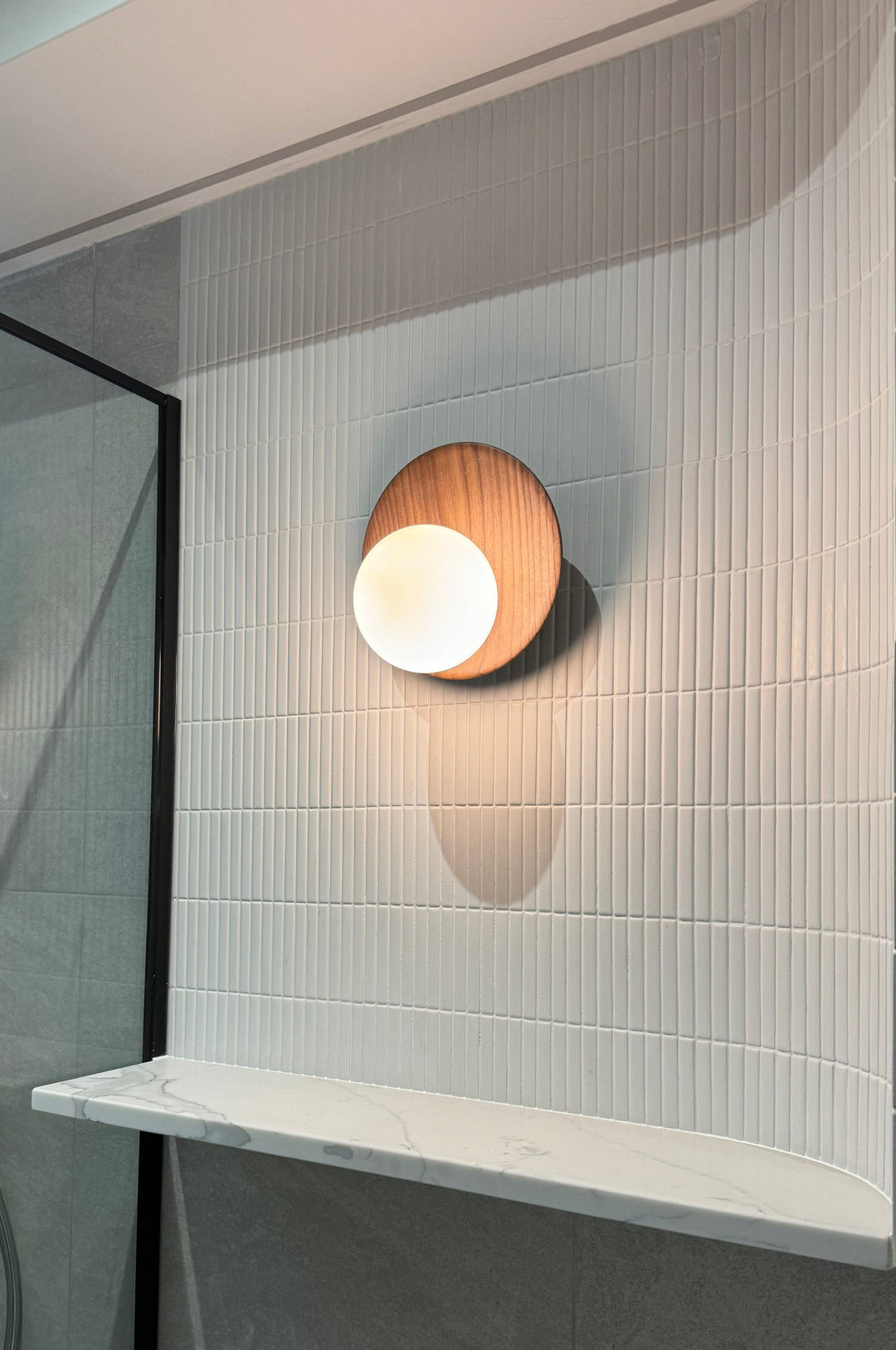 Folde | Wood Globe Wall Sconce