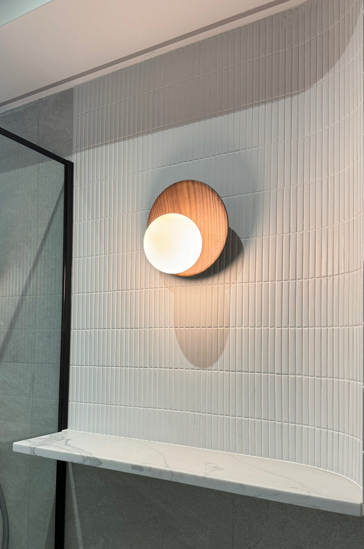 Folde | Wood Globe Wall Sconce