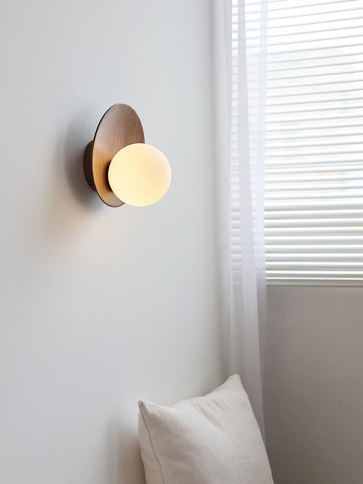 Folde | Wood Globe Wall Sconce