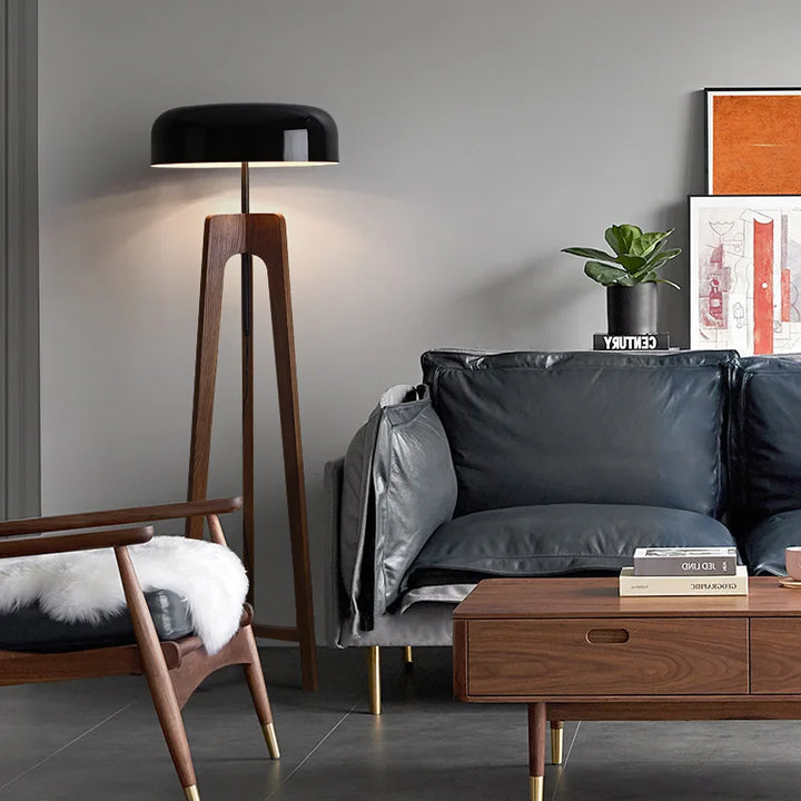 Tresa | Wood Tripod Floor &amp; Table Lamp