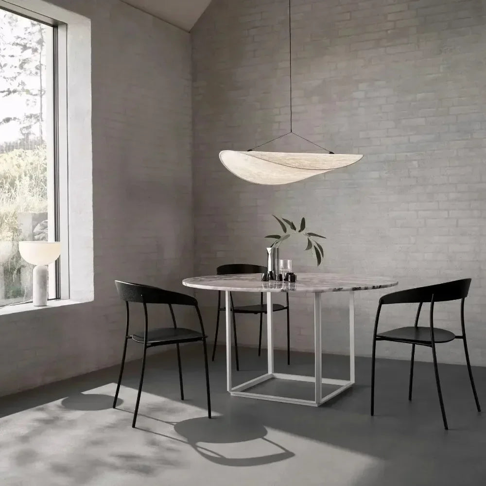 Hira | Silk Paper Wave Pendant Light