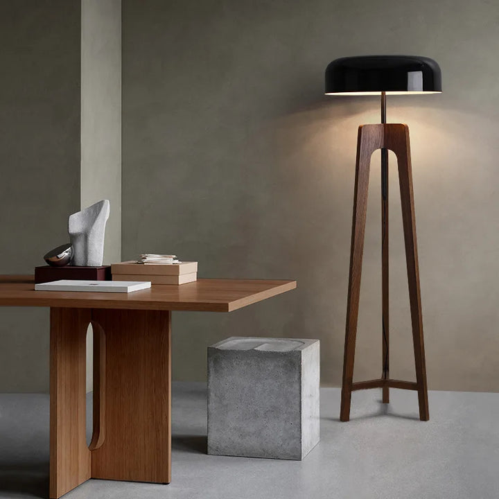Tresa | Wood Tripod Floor &amp; Table Lamp