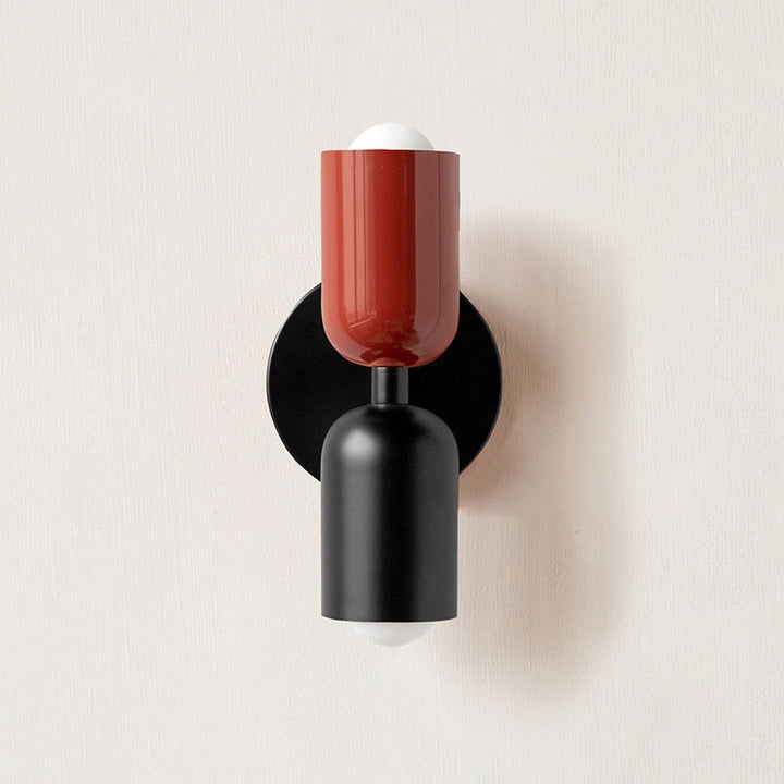 Asim | Painted Metal Dual Capsule Wall Sconce