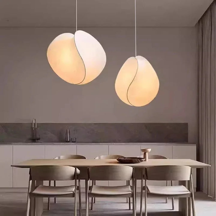 Mayu Globe | Hand-Knitted Silk Pendant Light