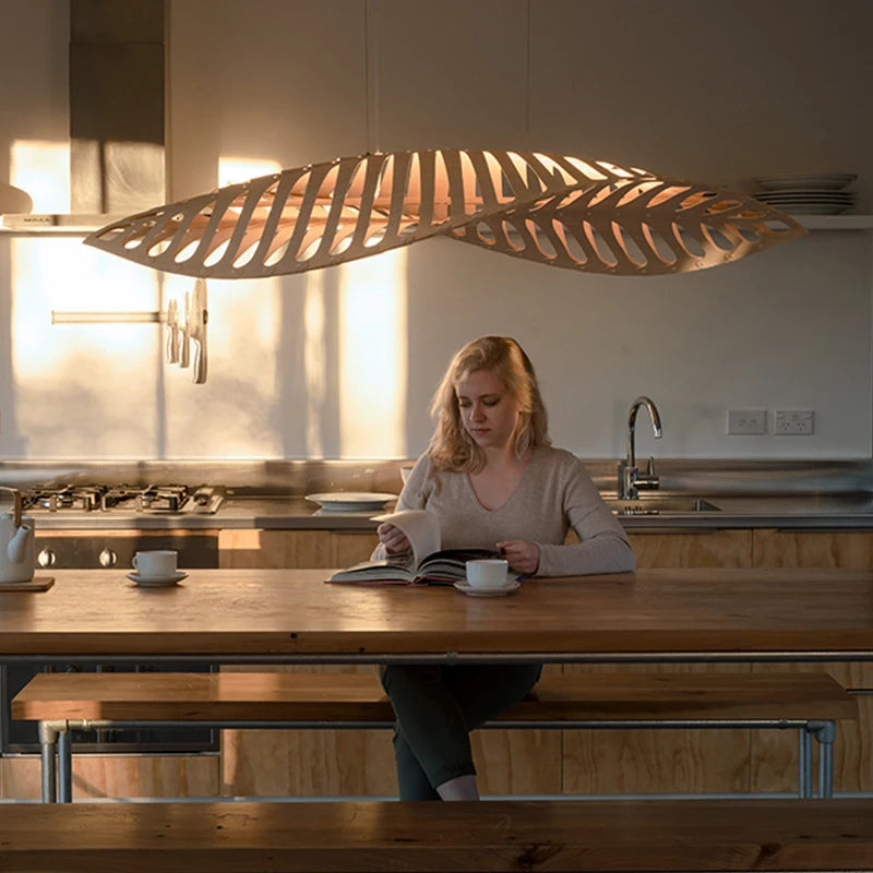 Kaede | Wabi-Sabi Wooden Pendant Light