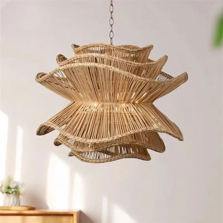 Viola | Japanese Handwoven Rope Pendant Light