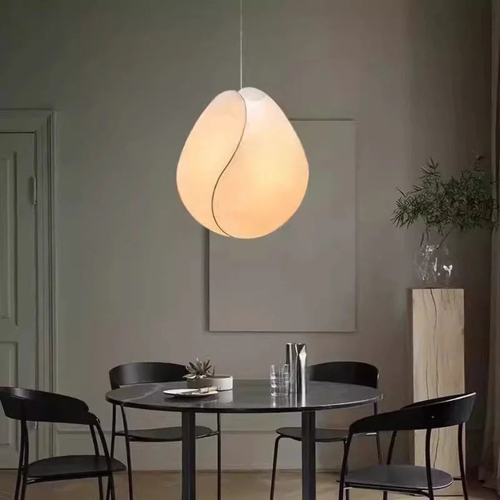 Mayu Globe | Hand-Knitted Silk Pendant Light