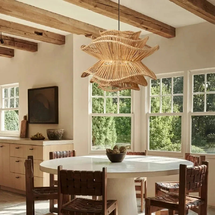Viola | Japanese Handwoven Rope Pendant Light