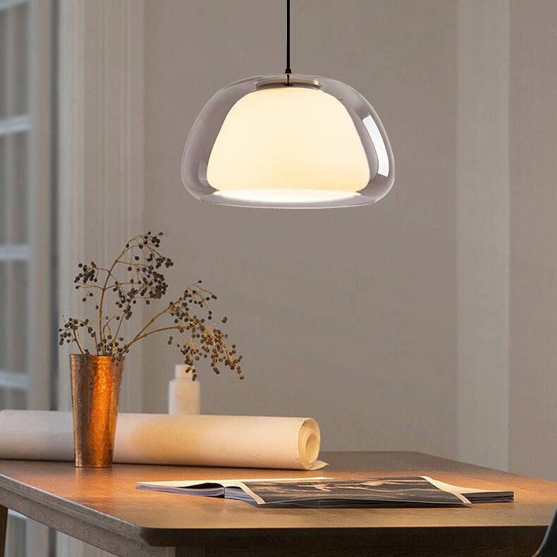 Nuva | Double-Layer Glass Pendant Light
