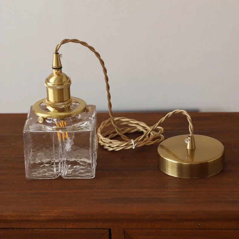 Faset | Hammered Glass Pendant Light