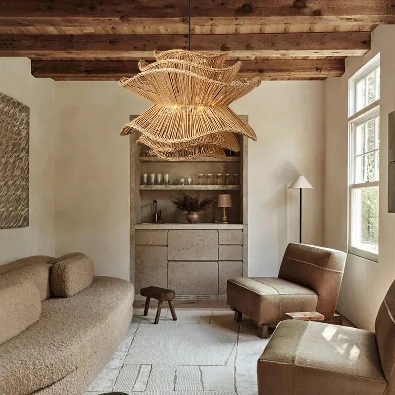 Viola | Japanese Handwoven Rope Pendant Light