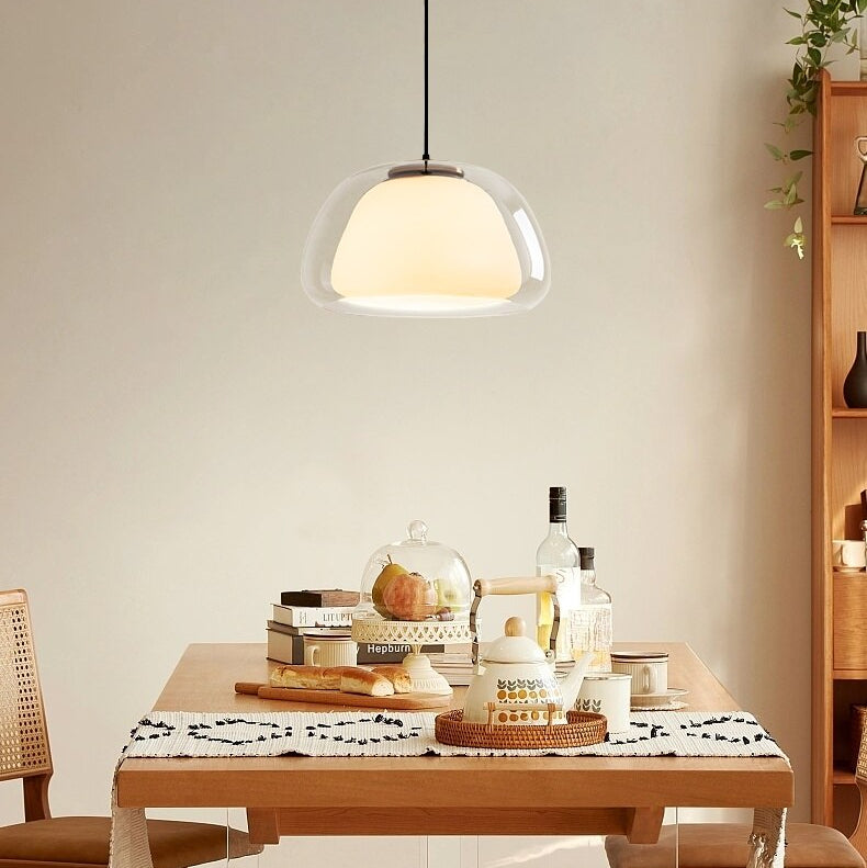 Nuva | Double-Layer Glass Pendant Light