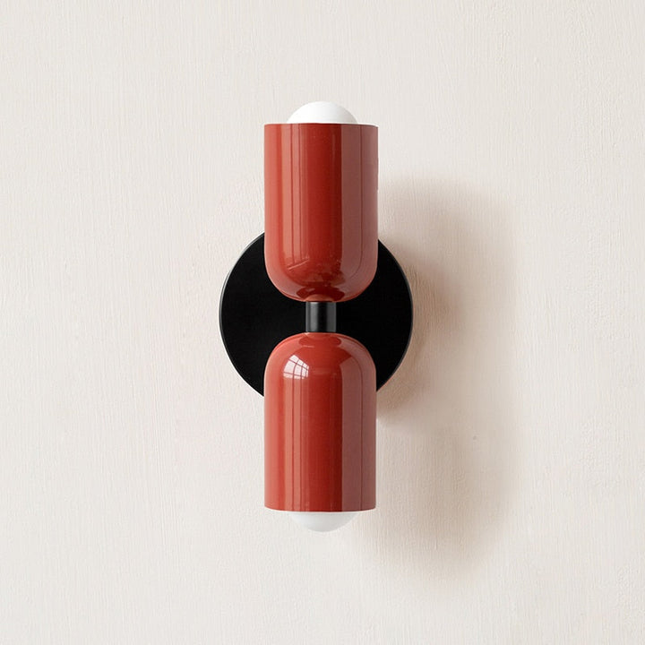 Asim | Painted Metal Dual Capsule Wall Sconce