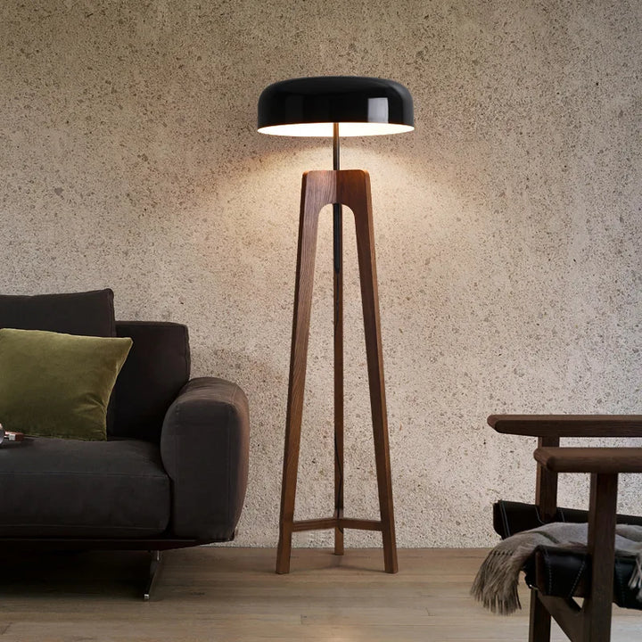 Tresa | Wood Tripod Floor &amp; Table Lamp