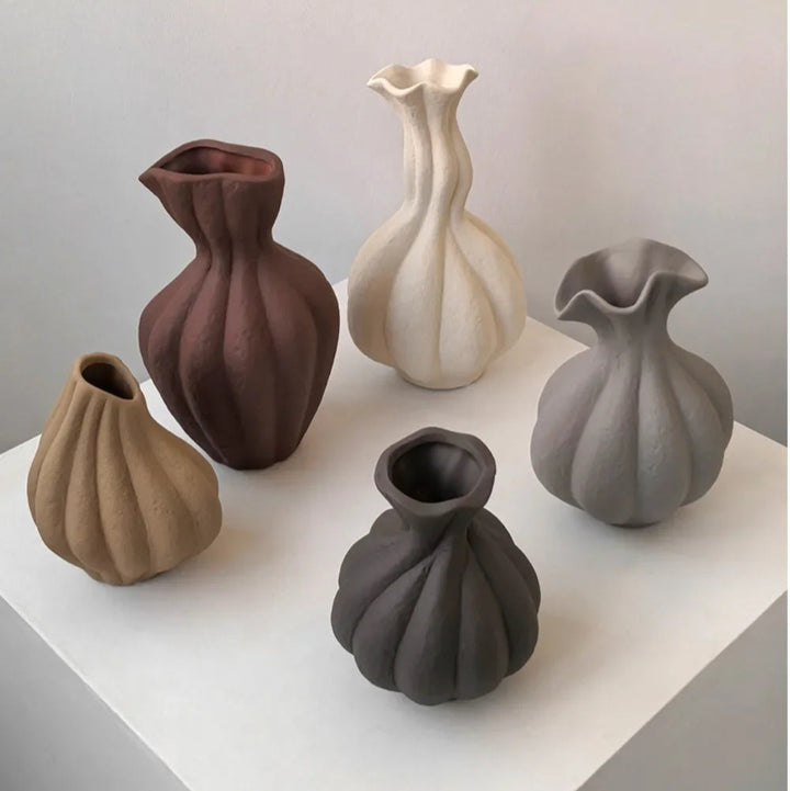 Sabi | Sculpted Clay Vase