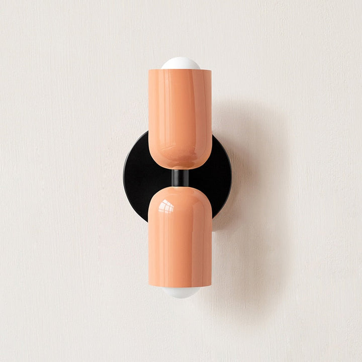 Asim | Painted Metal Dual Capsule Wall Sconce