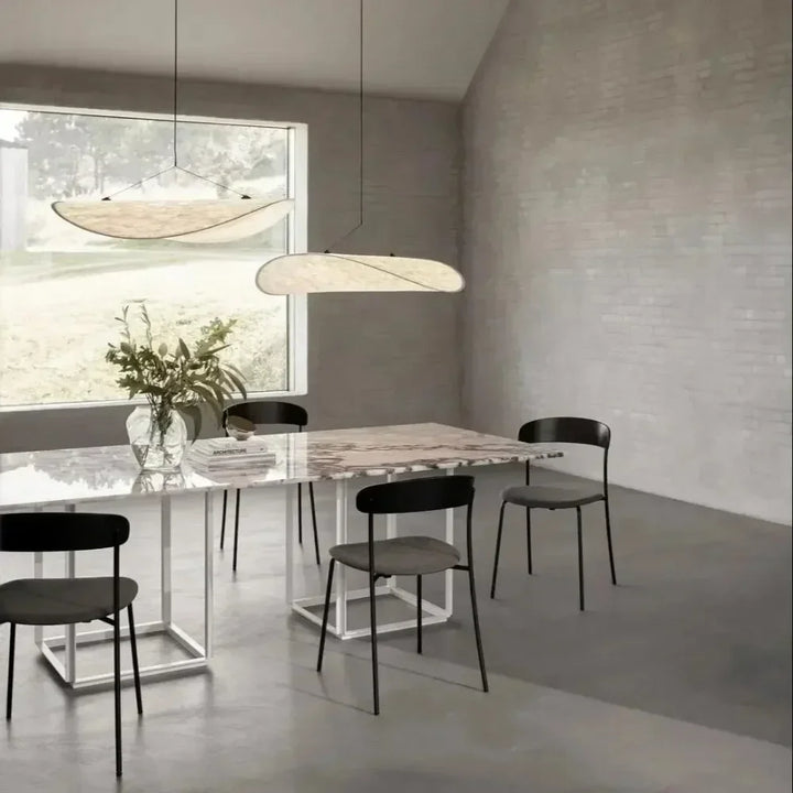 Hira | Silk Paper Wave Pendant Light