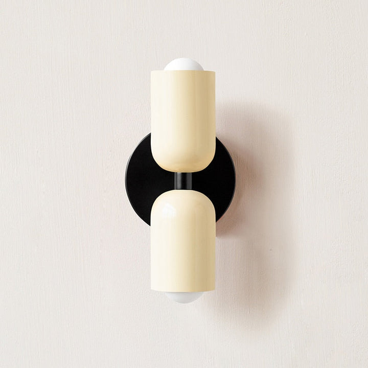 Asim | Painted Metal Dual Capsule Wall Sconce
