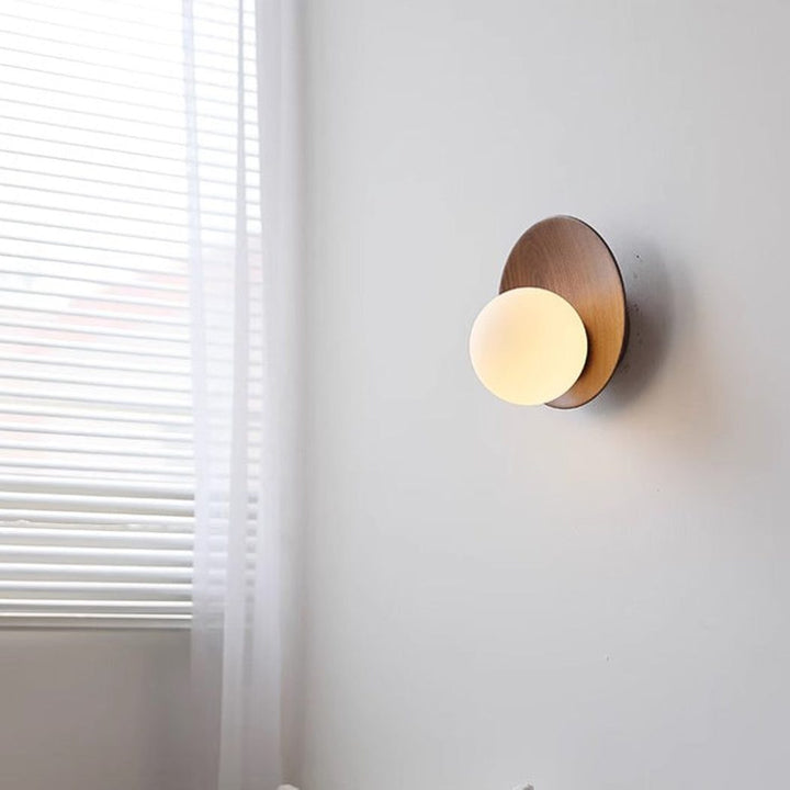 Folde | Wood Globe Wall Sconce