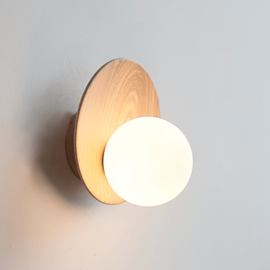 Folde | Wood Globe Wall Sconce