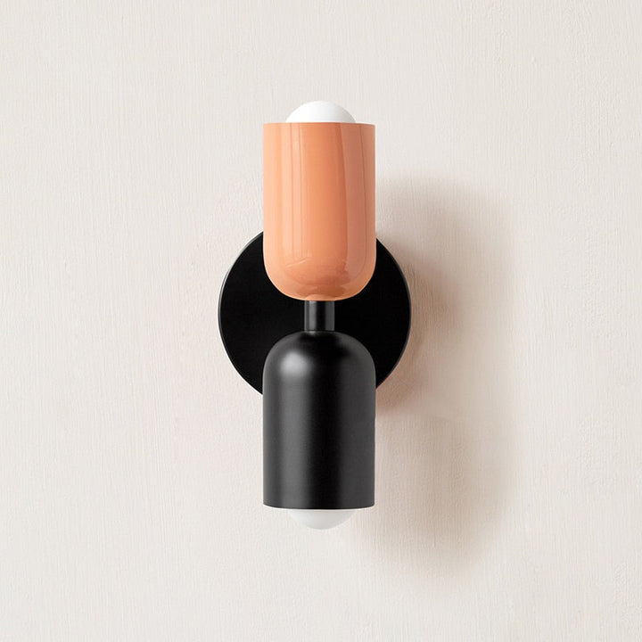 Asim | Painted Metal Dual Capsule Wall Sconce