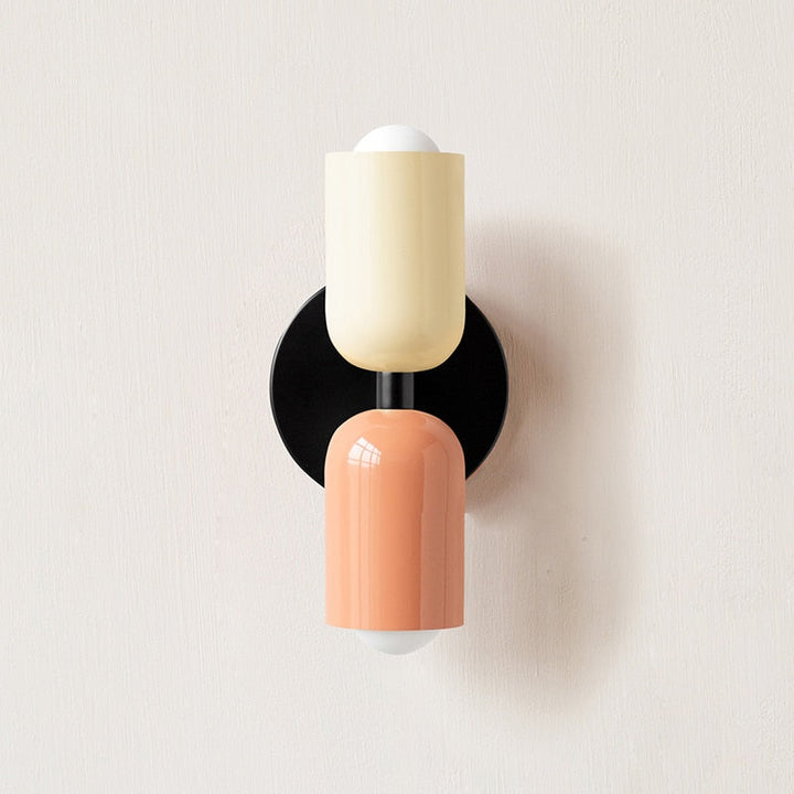 Asim | Painted Metal Dual Capsule Wall Sconce